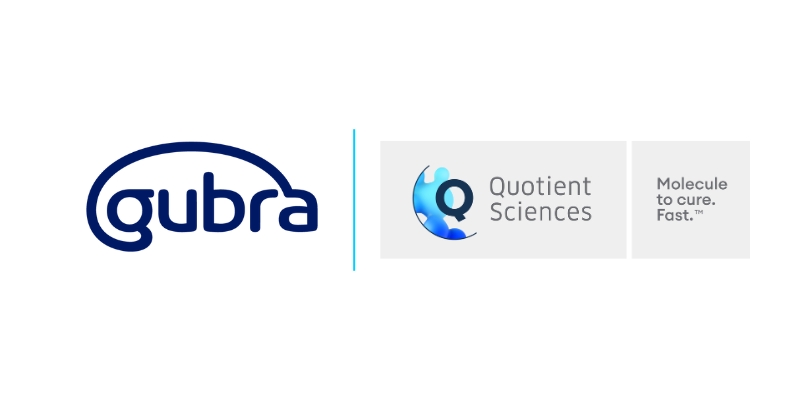 Logos for Gubra and Quotient Sciences