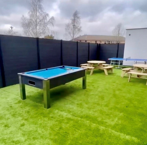 pool tables at Nottingham clinic