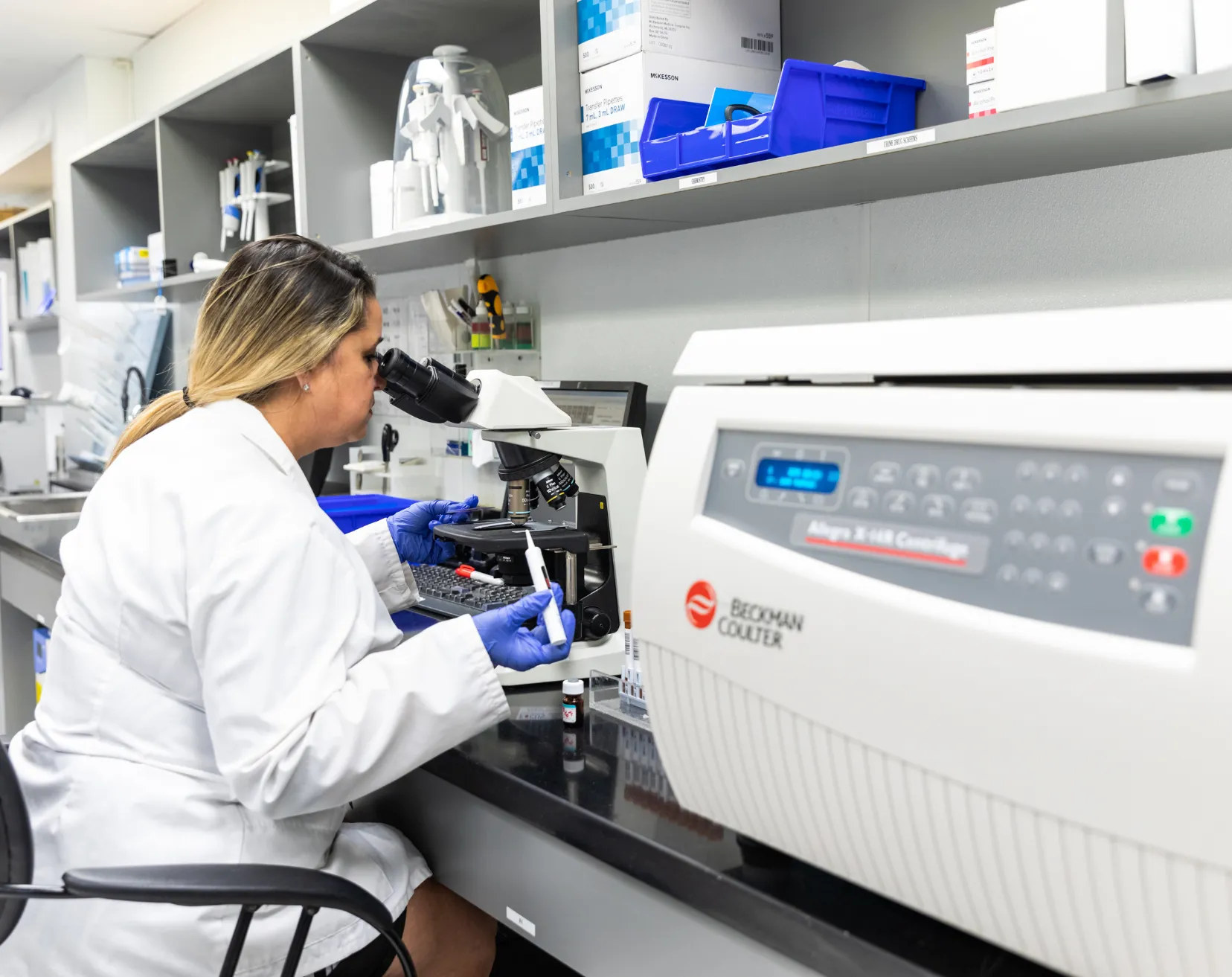 Scientist working at Quotient Sciences' Miami labs